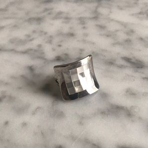 Gorgeous Mother of Pearl Sterling Silver Ring